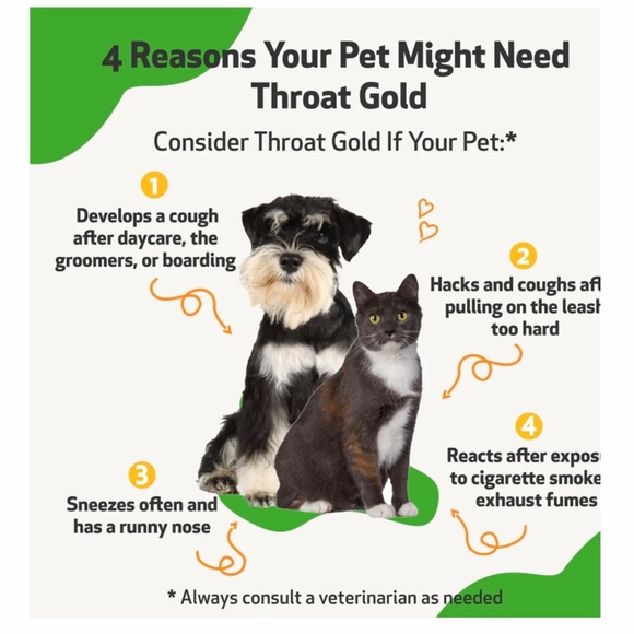 *SOLD* Pet Wellbeing Throat Gold NEW 2oz - Picture 3 of 7